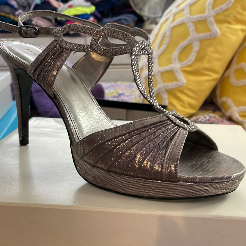 Silver with rhinestone